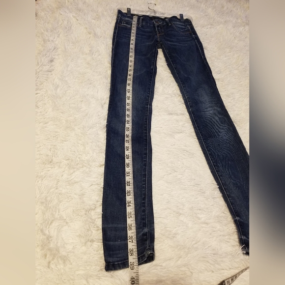 Mother The Looker Jeans Moontide 24 Blue Denim Medium Wash Mid Rise - Picture 5 of 15